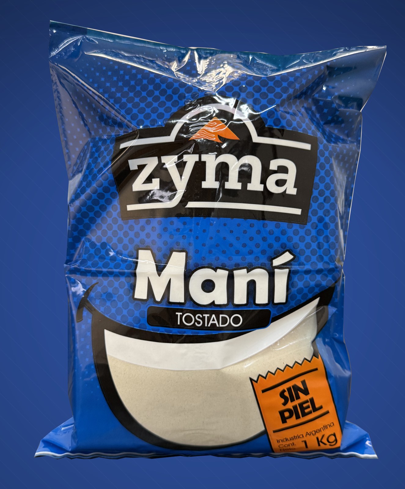 Bolsa impresa de maní tostado